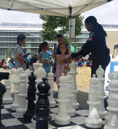 Seattle Giant Chess Park Dedicated to Detective Denise "Cookie" Bouldin