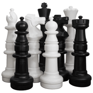 Two YouTube Games Playing MegaChess 37 Inch Plastic Giant Chess Set