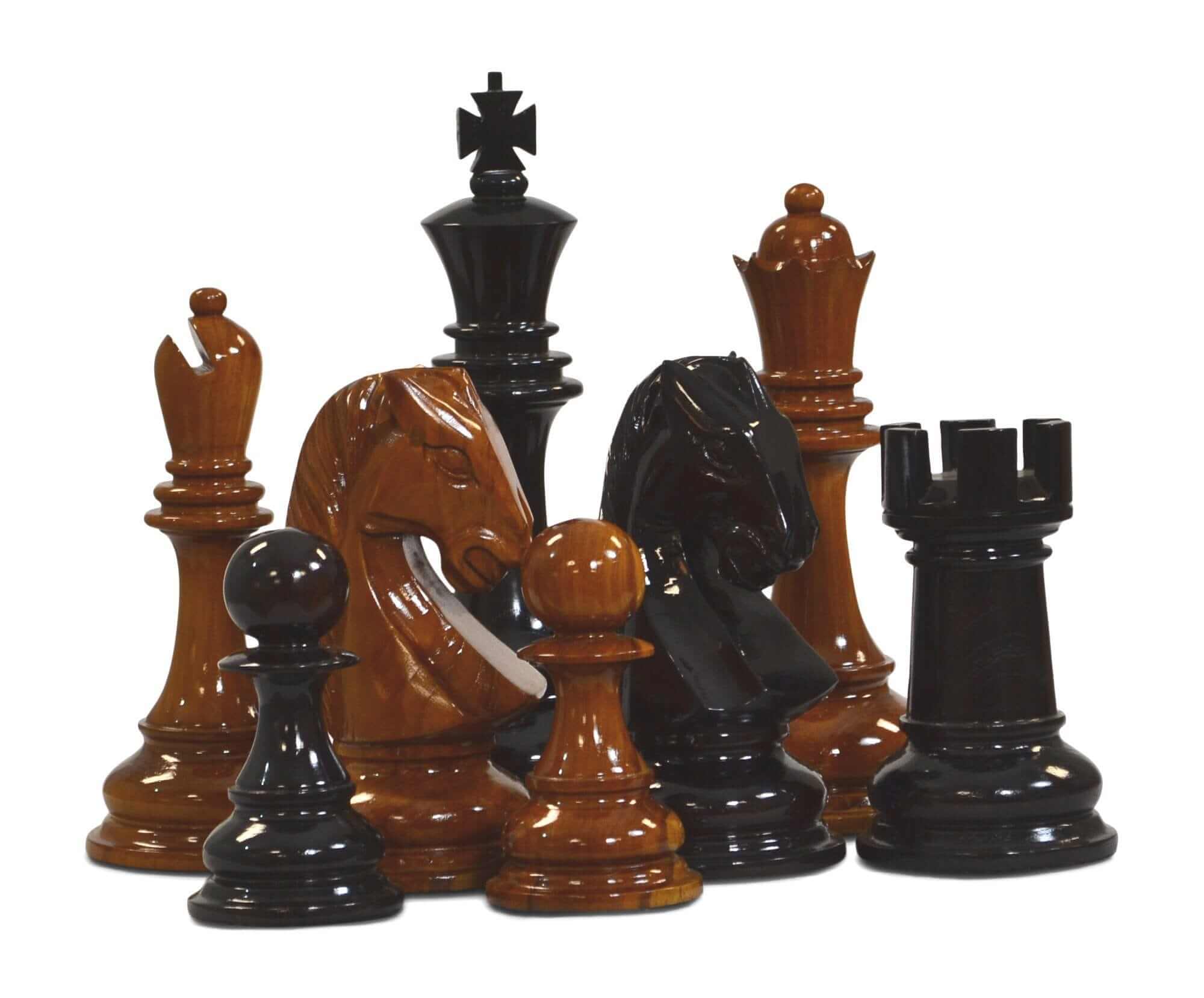 12 Inch Teak Large Chess Set