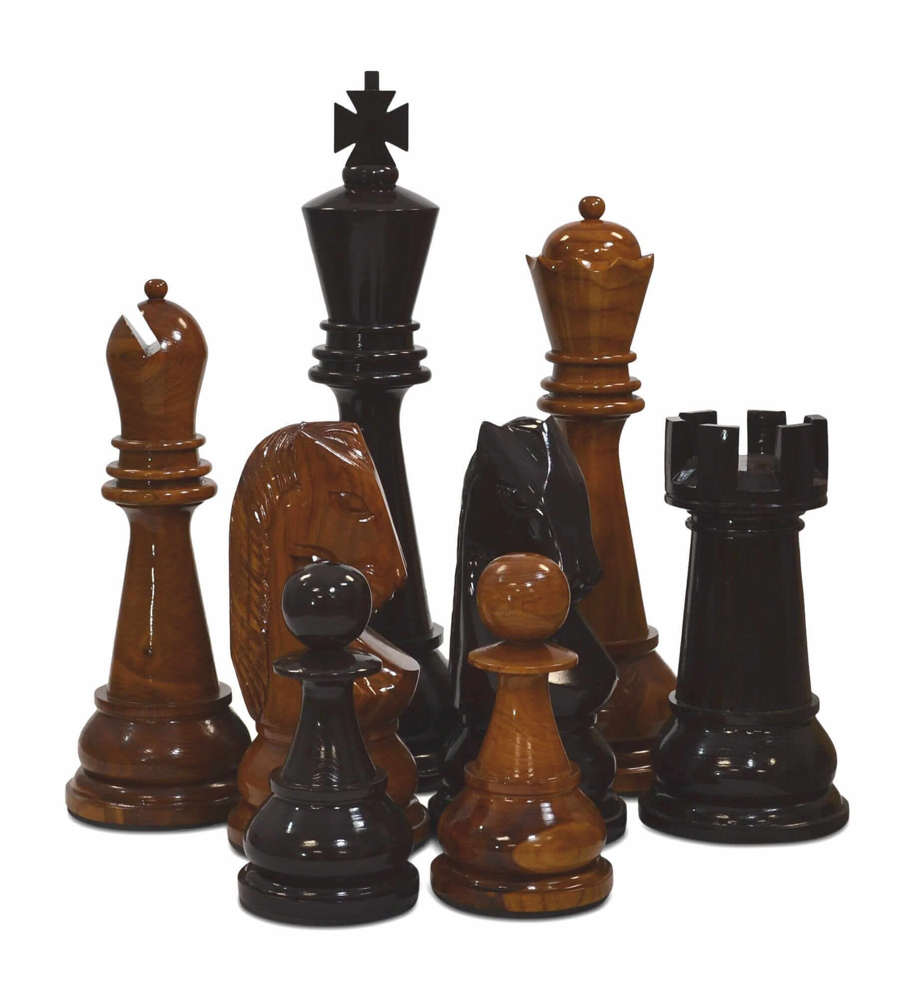 36" Teak Giant Chess Set | MegaChess