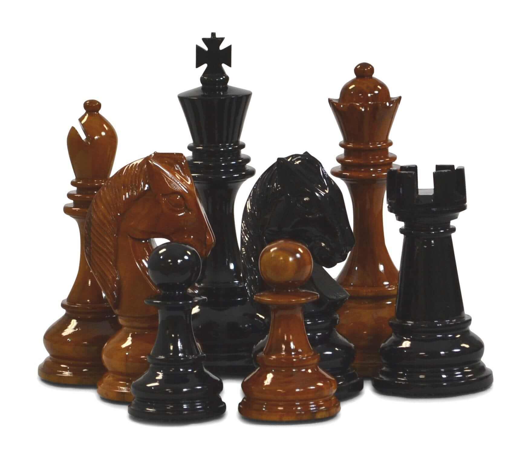 8" Teak Giant Chess Set