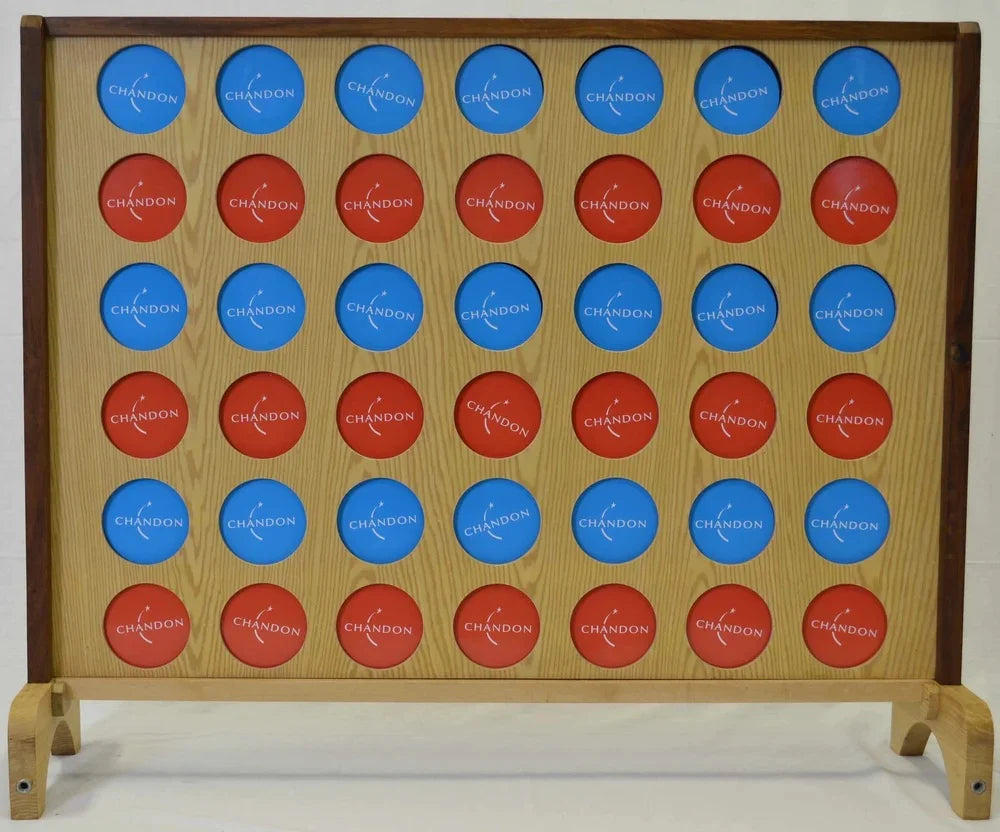 Photo giant custom yard games four in a row board display