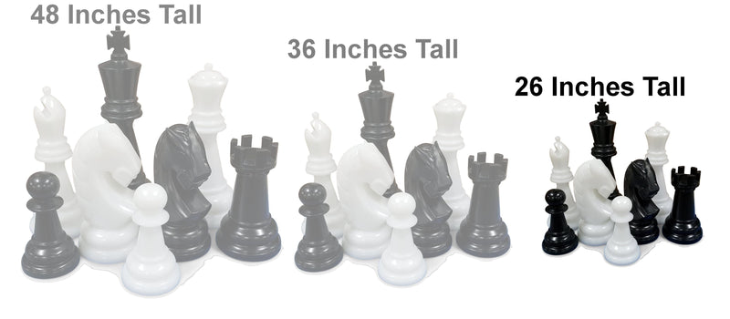 MegaChess 26-Inch Perfect Chess Set - Stone Gray Edition |  | MegaChess.com