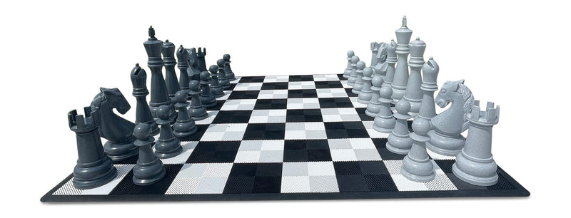 MegaChess 48-Inch Perfect Chess Set - Stone Gray Edition |  | MegaChess.com