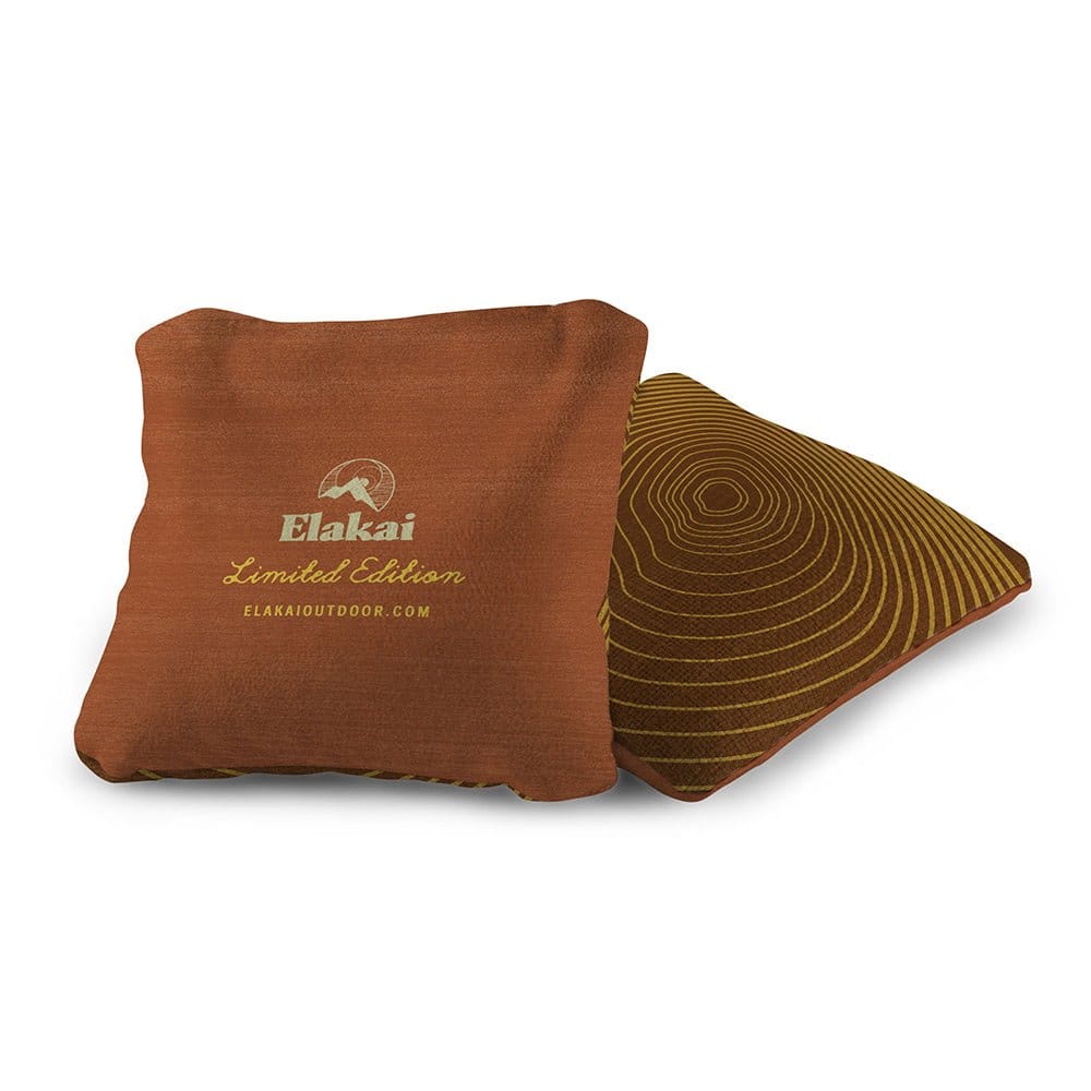 Elakai Outdoor Cornhole Bags 6-in Dual-Sided Cornhole Bags | Tree Rings Collection