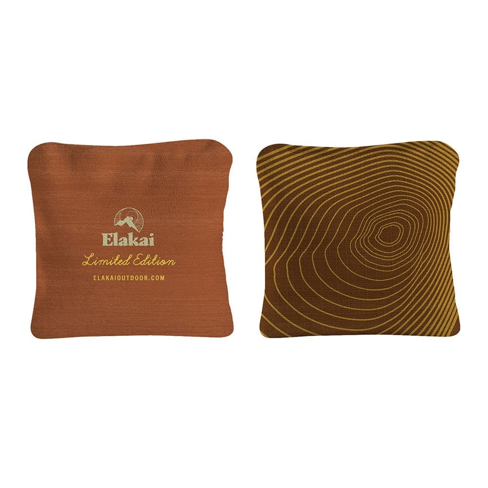 Elakai Outdoor Cornhole Bags 6-in Dual-Sided Cornhole Bags | Tree Rings Collection