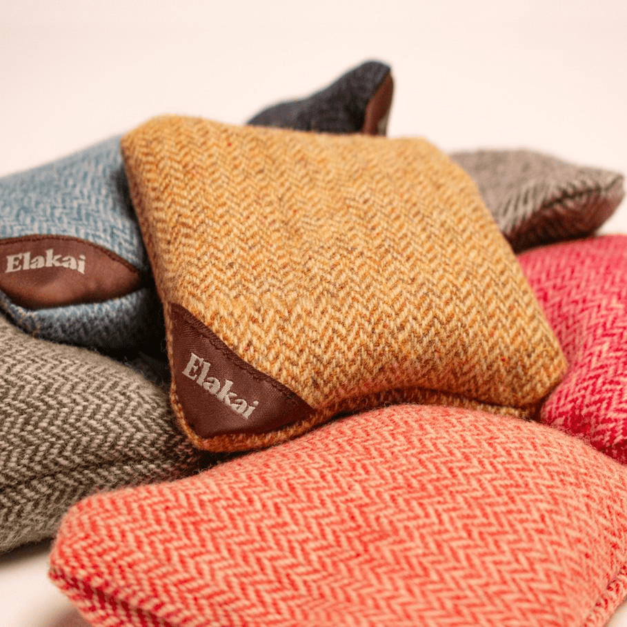Elakai Outdoor Cornhole Bags 6-in Herringbone Cornhole Bags | Premium All-Weather Collection