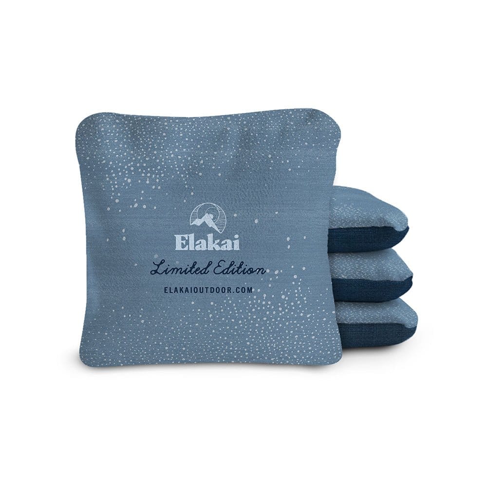 Elakai Outdoor Cornhole Bags Blue 6-in Dual-Sided Cornhole Bags | Dune Collection