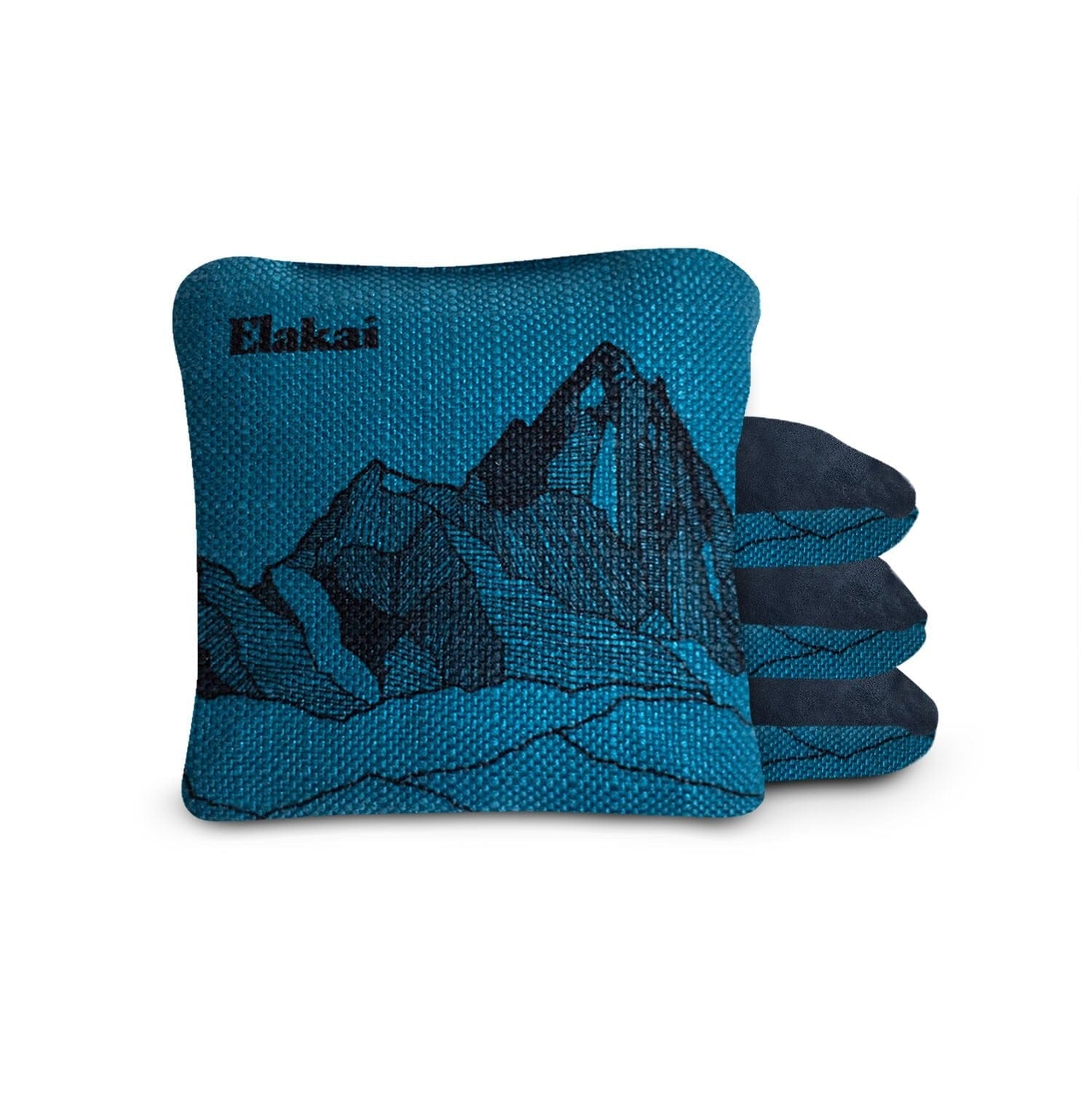 Elakai Outdoor Cornhole Bags Lake Blue 6-in Dual-Sided Cornhole Bags | Mt. Elakai Design Collection