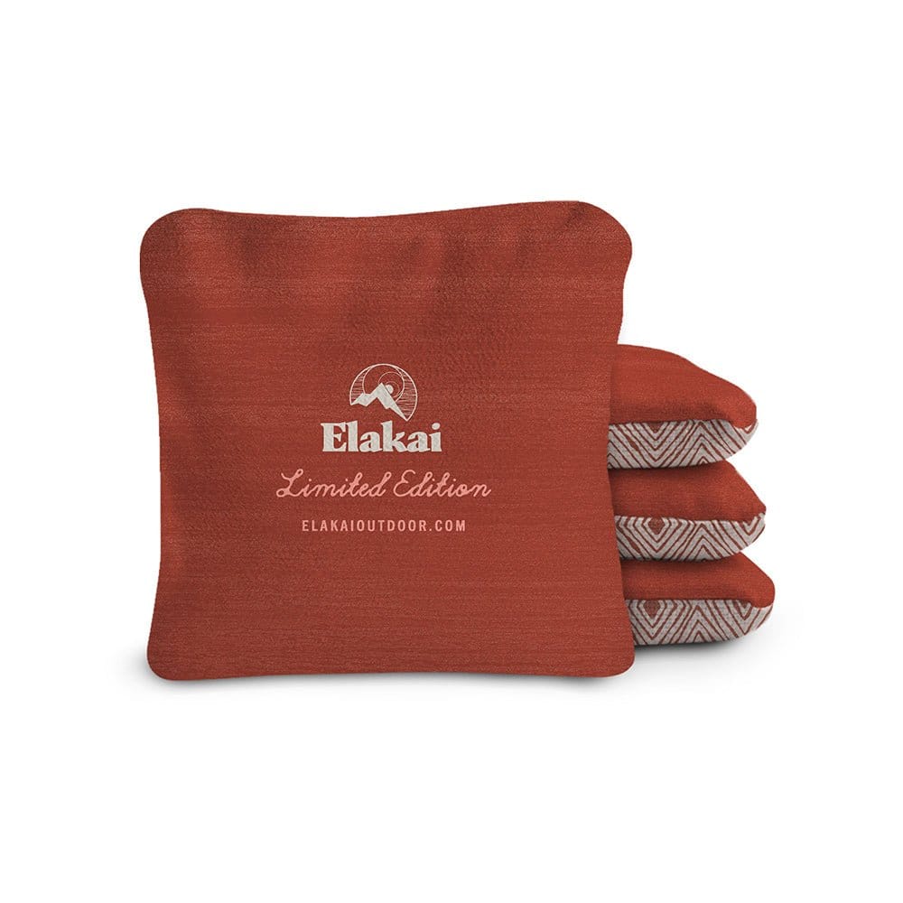 Elakai Outdoor Cornhole Bags Red 6-in Dual-Sided Cornhole Bags | Nomad Collection
