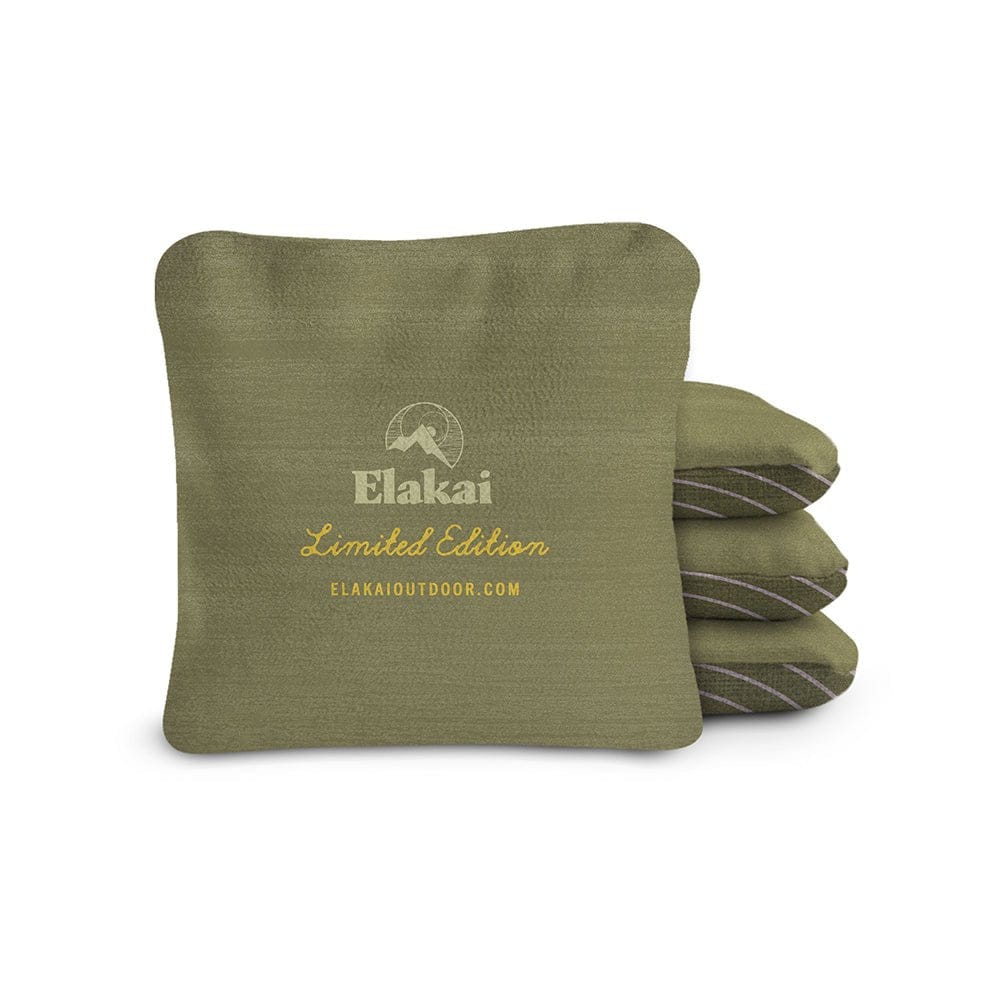 Elakai Outdoor Cornhole Bags Sage 6-in Dual-Sided Cornhole Bags | Tree Rings Collection