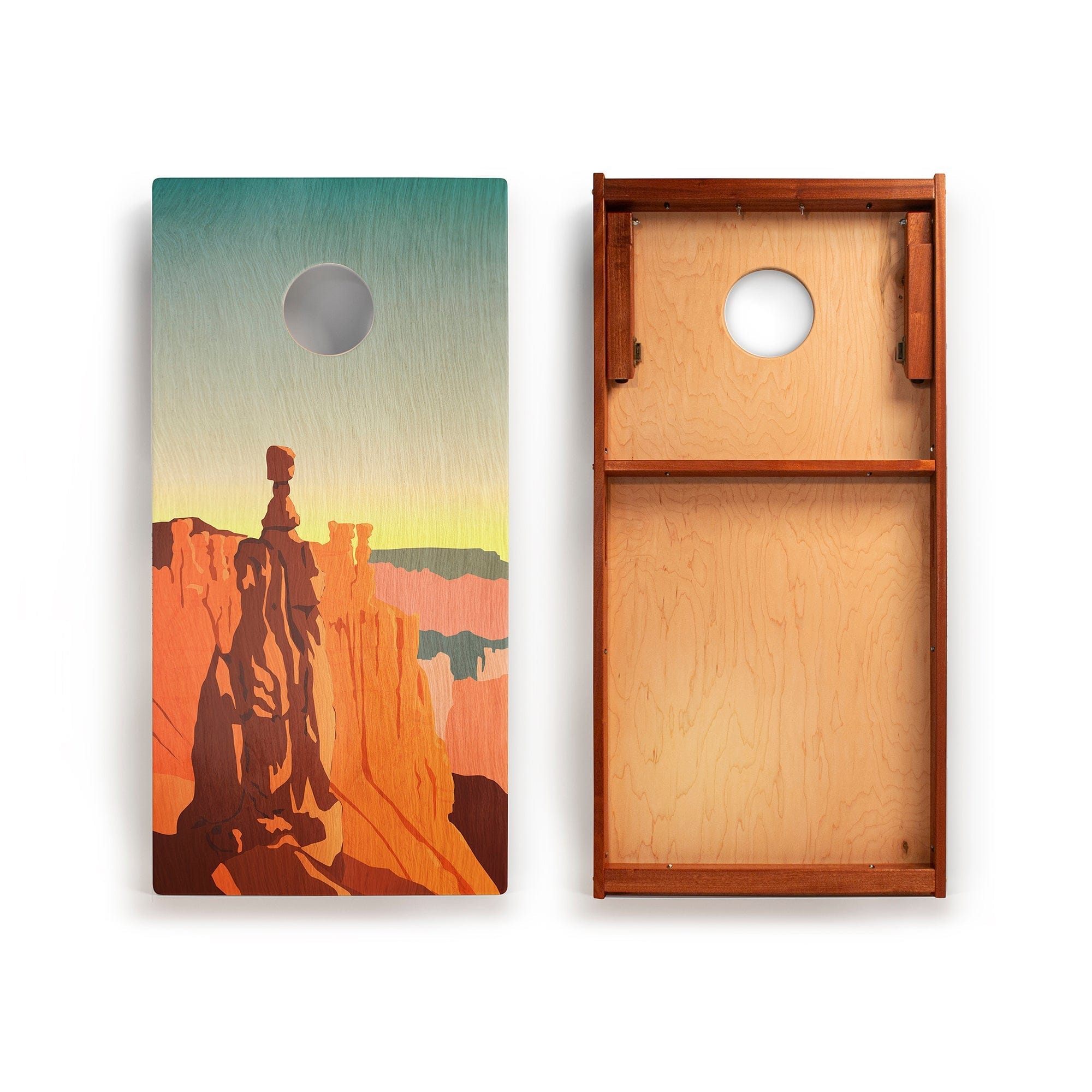 Elakai Outdoor Cornhole Boards 2ft x 4ft Graphic Wood Classic Cornhole Set | National Parks Inspired Collection