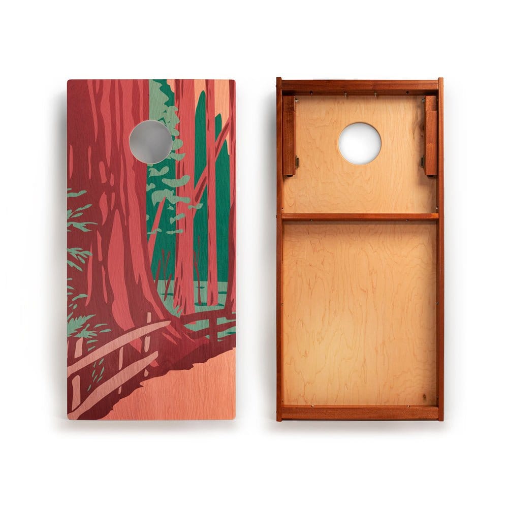 Elakai Outdoor Cornhole Boards 2ft x 4ft Graphic Wood Classic Cornhole Set | National Parks Inspired Collection