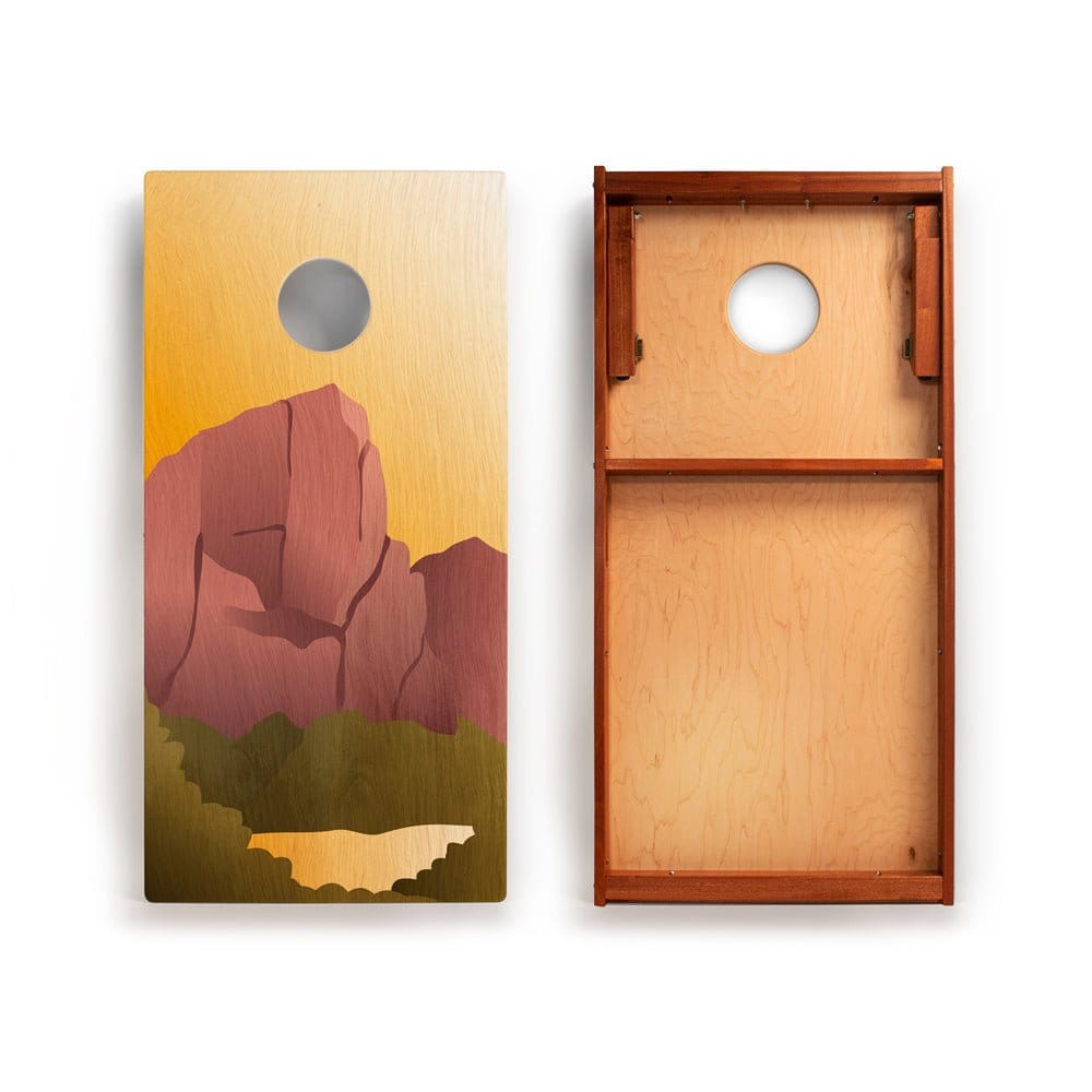 Elakai Outdoor Cornhole Boards 2ft x 4ft Graphic Wood Classic Cornhole Set | National Parks Inspired Collection