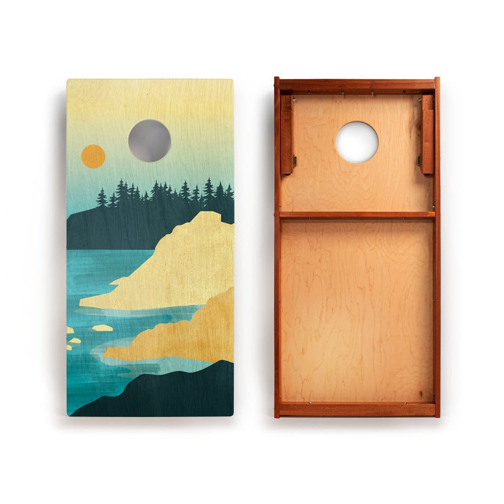 Elakai Outdoor Cornhole Boards 2ft x 4ft Graphic Wood Classic Cornhole Set | National Parks Inspired Collection