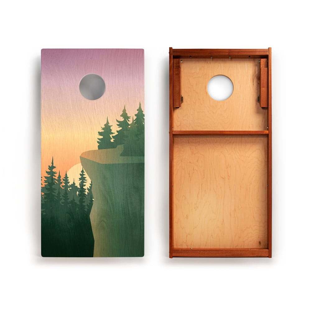 Elakai Outdoor Cornhole Boards 2ft x 4ft Graphic Wood Classic Cornhole Set | National Parks Inspired Collection