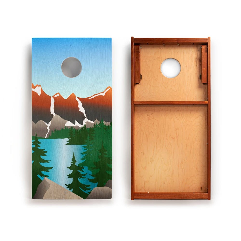 Elakai Outdoor Cornhole Boards 2ft x 4ft Graphic Wood Classic Cornhole Set | National Parks Inspired Collection