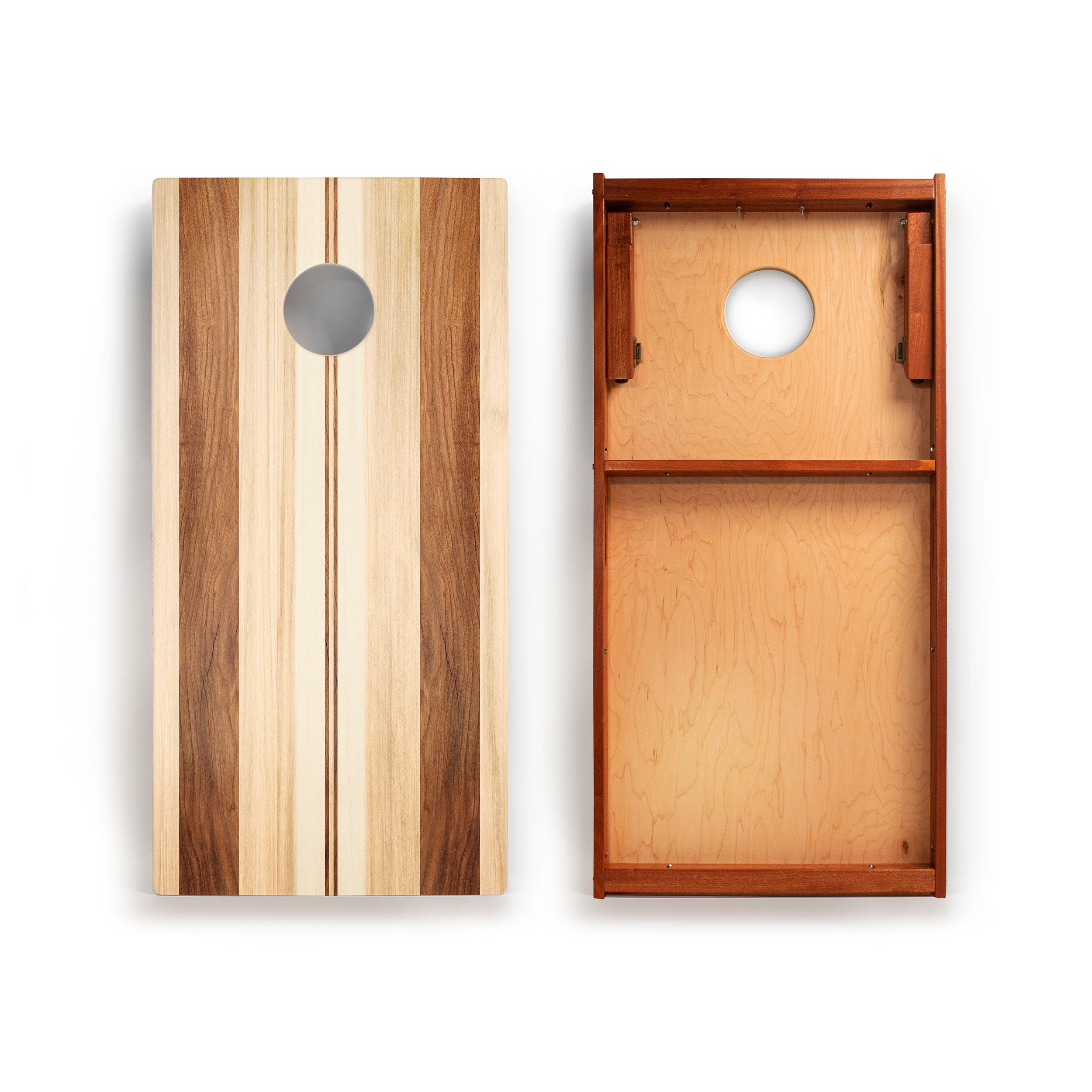 Elakai Outdoor Cornhole Boards 2ft x 4ft Graphic Wood Classic Cornhole Set | Natural Surf Beach Collection