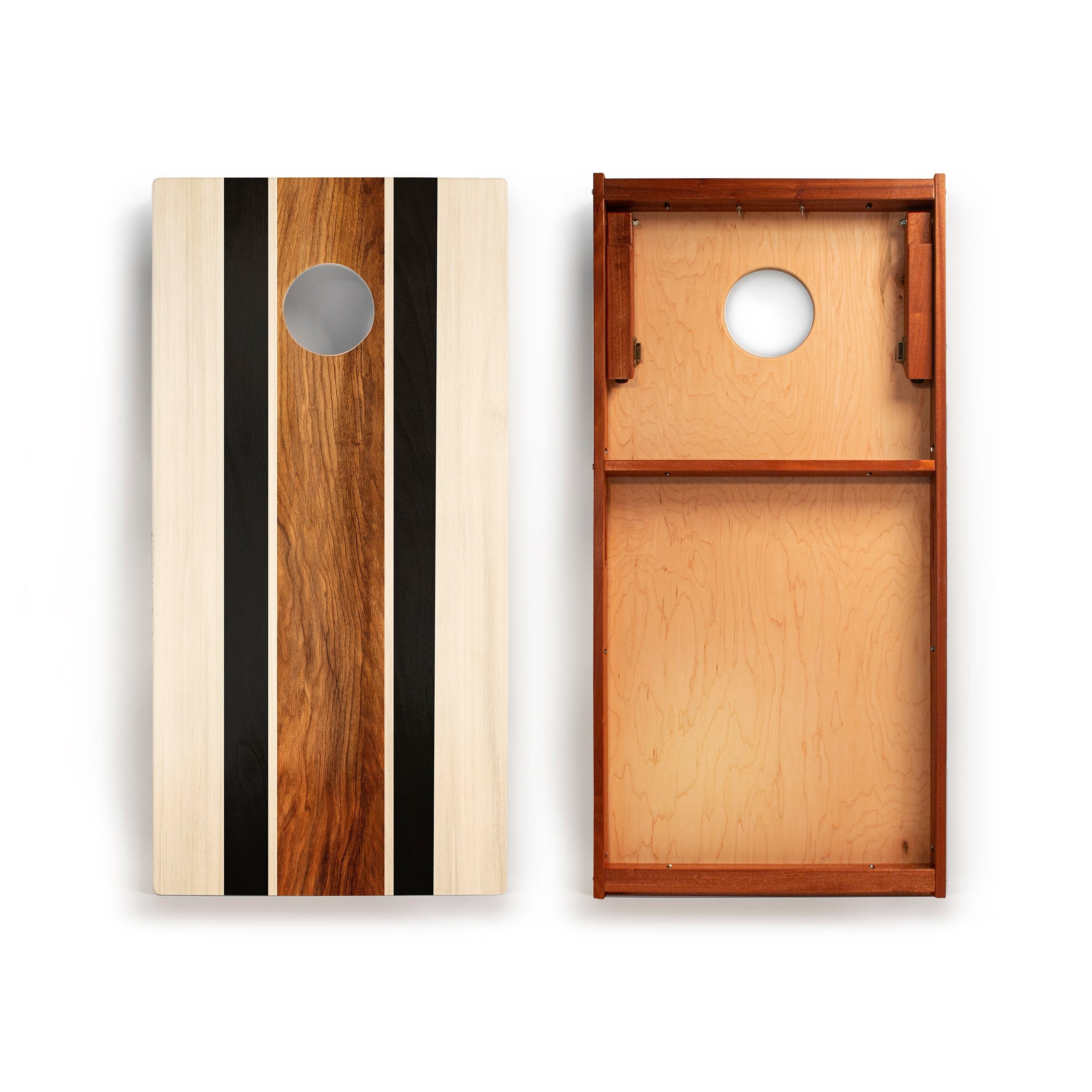 Elakai Outdoor Cornhole Boards 2ft x 4ft Graphic Wood Classic Cornhole Set | Natural Surf Beach Collection