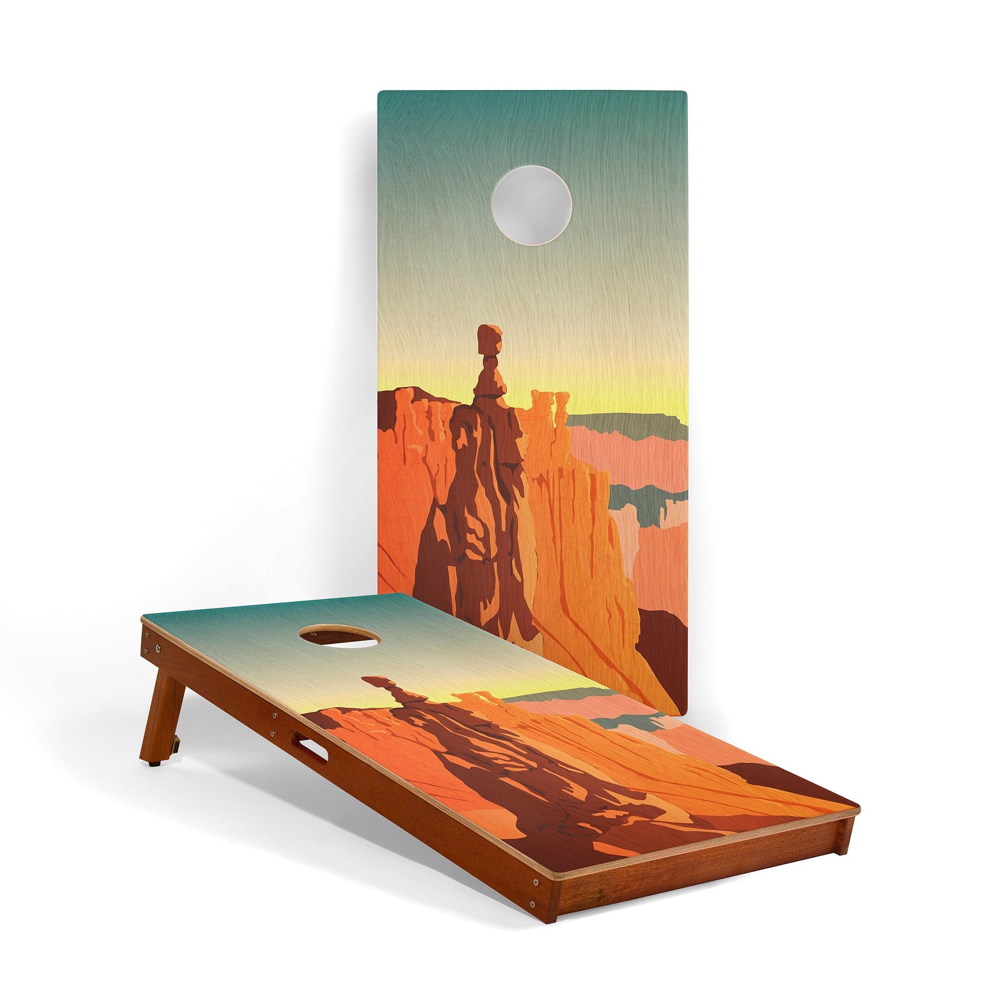 Elakai Outdoor Cornhole Boards Bryce Canyon 2ft x 4ft Graphic Wood Classic Cornhole Set | National Parks Inspired Collection