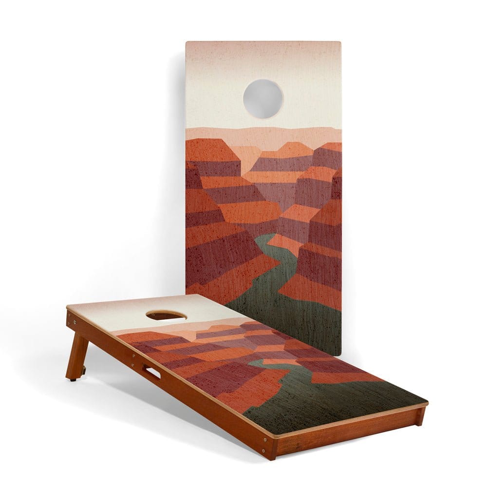 Elakai Outdoor Cornhole Boards Grand Canyon 2ft x 4ft Graphic Wood Classic Cornhole Set | National Parks Inspired Collection