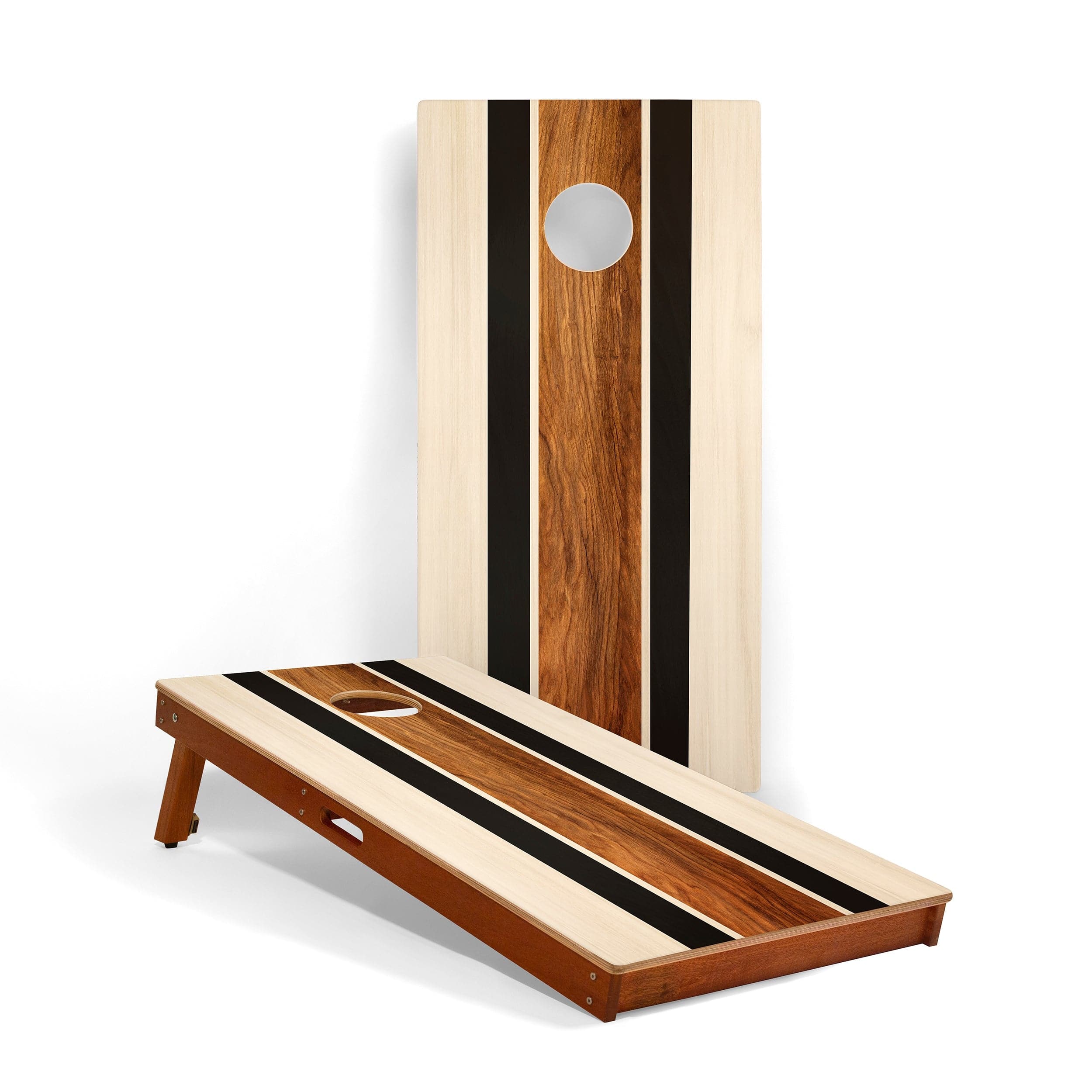 2ft x 4ft Graphic Wood Classic Cornhole Set | Natural Surf Beach Colle