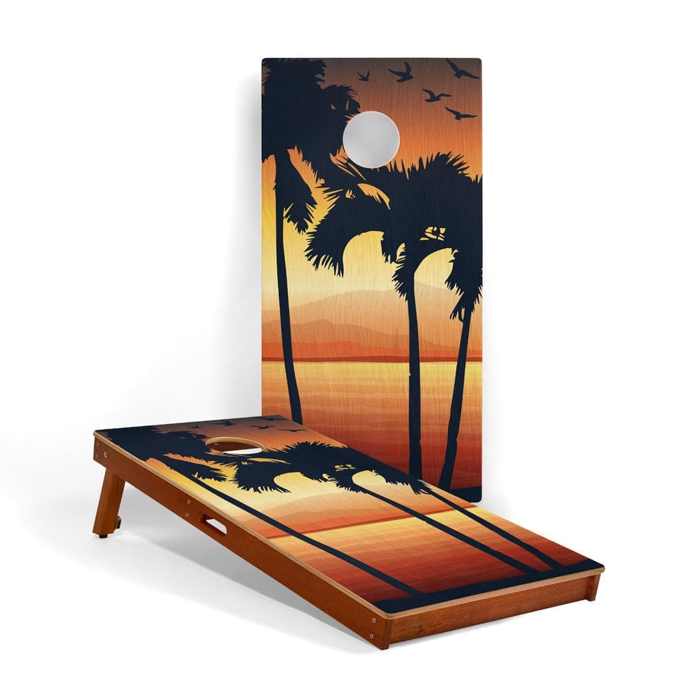 Elakai Outdoor Cornhole Boards Virgin Islands 2ft x 4ft Graphic Wood Classic Cornhole Set | National Parks Inspired Collection