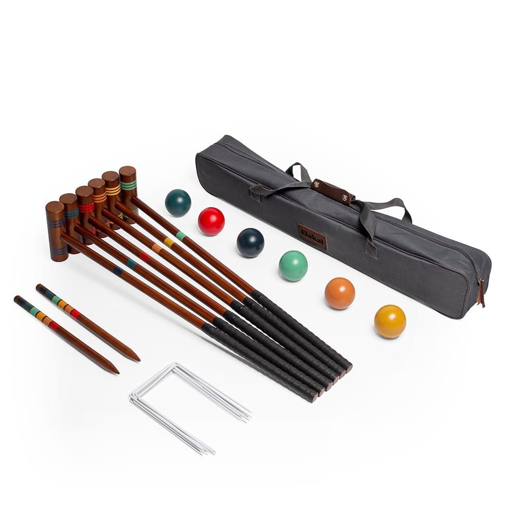 Elakai Outdoor Croquet Set Travel Croquet Set