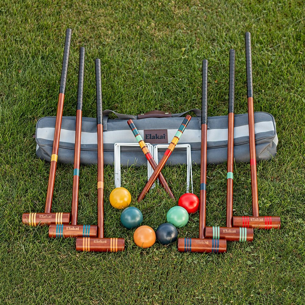 Elakai Outdoor Croquet Set Travel Croquet Set