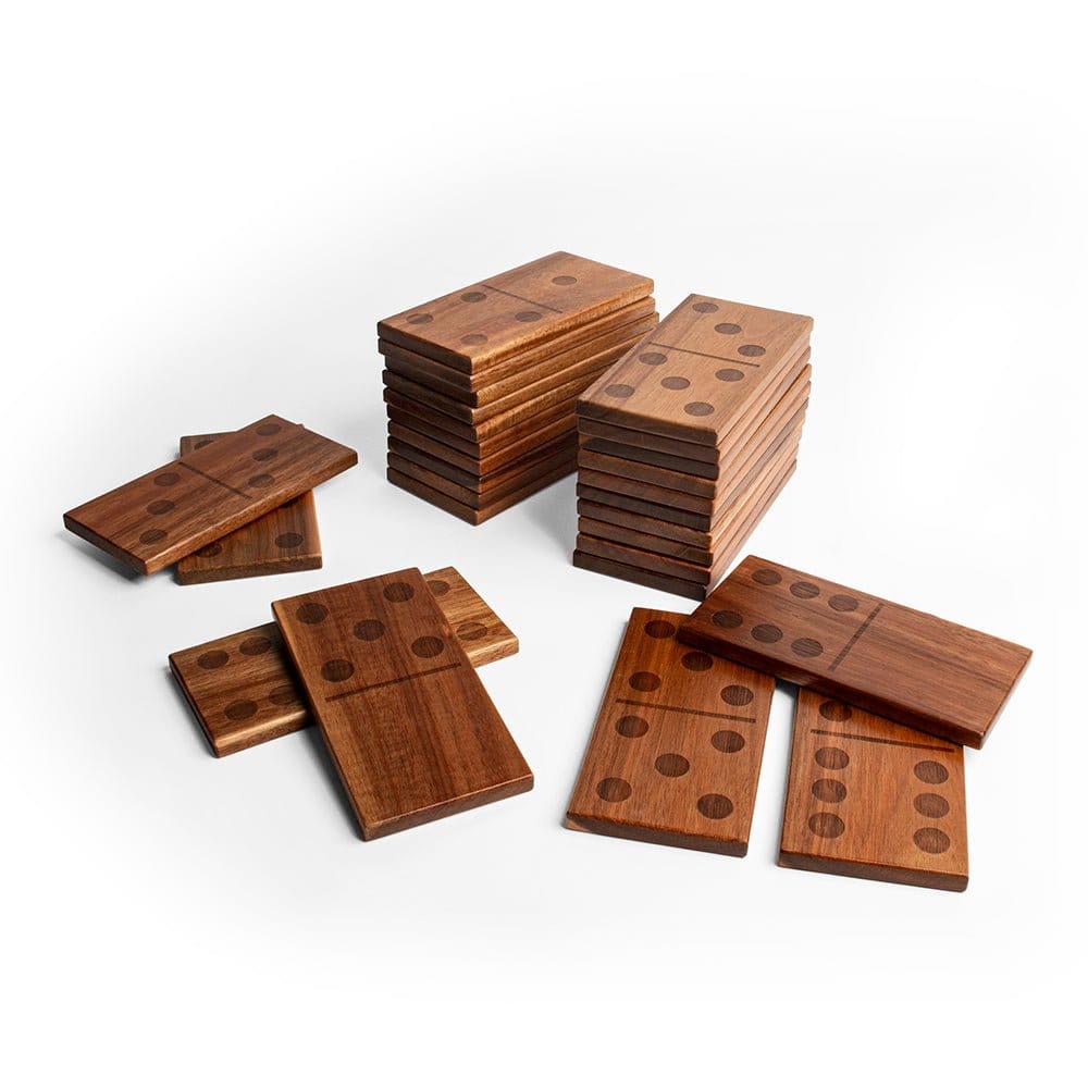 Elakai Outdoor Dominoes Giant Wood Dominoes