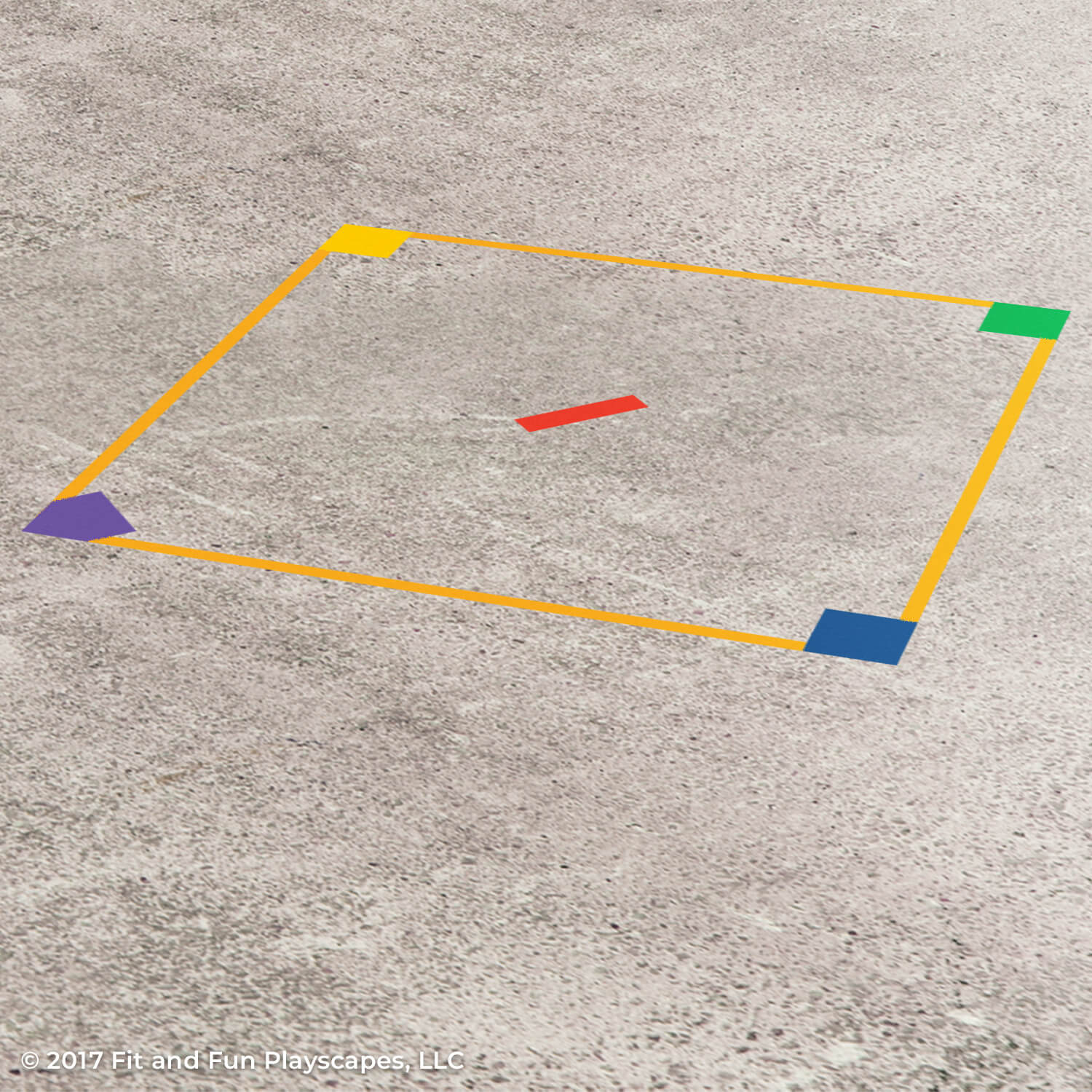 Fit and Fun Playscapes LLC Reusable Stencils Kickball Set Reusable Stencil - Collective