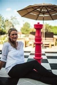 Mega Chess Buy Individual Chess Pieces MegaChess 41 Inch Red Plastic Rook Giant Chess Piece