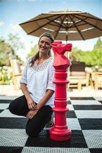 Mega Chess Buy Individual Chess Pieces MegaChess 42 Inch Red Plastic Knight Giant Chess Piece