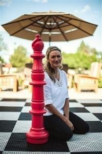 Mega Chess Buy Individual Chess Pieces MegaChess 45 Inch Red Plastic Bishop Giant Chess Piece