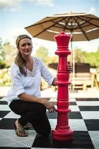 Mega Chess Buy Individual Chess Pieces MegaChess 47 Inch Red Plastic Queen Giant Chess Piece