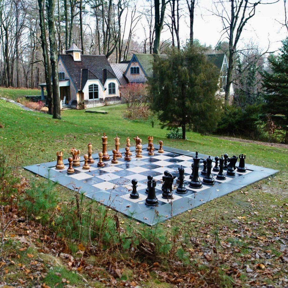 Mega Chess Giant Chess Sets MegaChess 36 Inch Teak Giant Chess Set