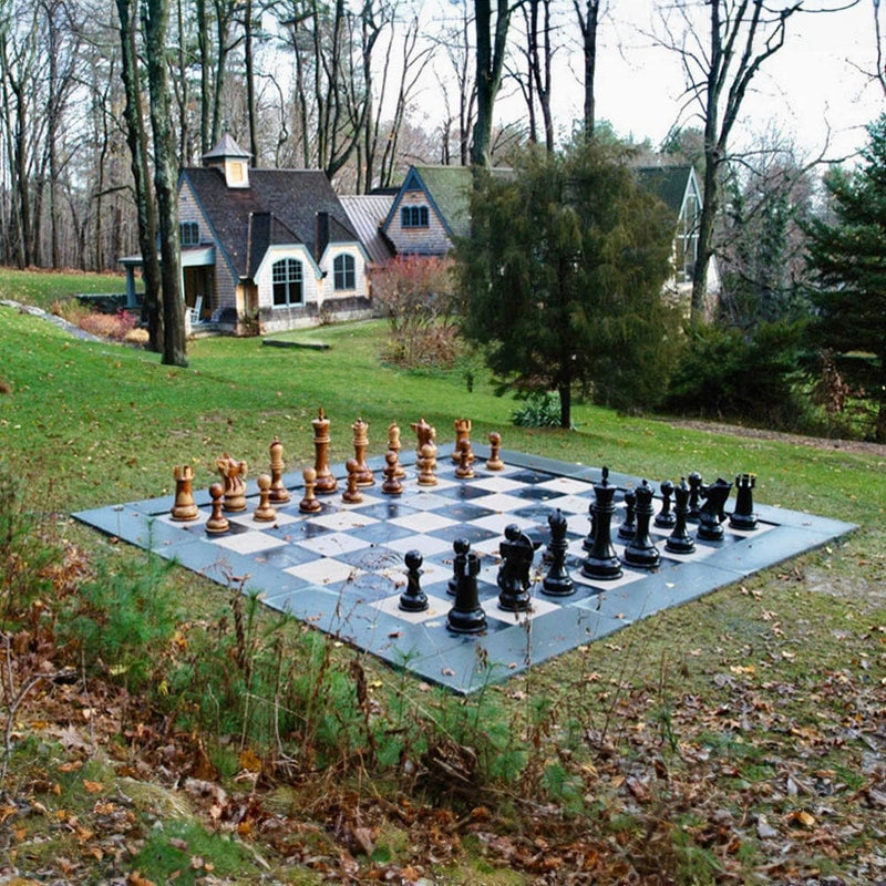 Mega Chess Giant Chess Sets MegaChess 36 Inch Teak Giant Chess Set