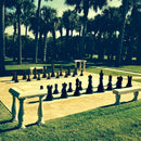 Mega Chess Giant Chess Sets MegaChess 36 Inch Teak Giant Chess Set