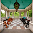 Mega Chess Giant Chess Sets MegaChess 36 Inch Teak Giant Chess Set