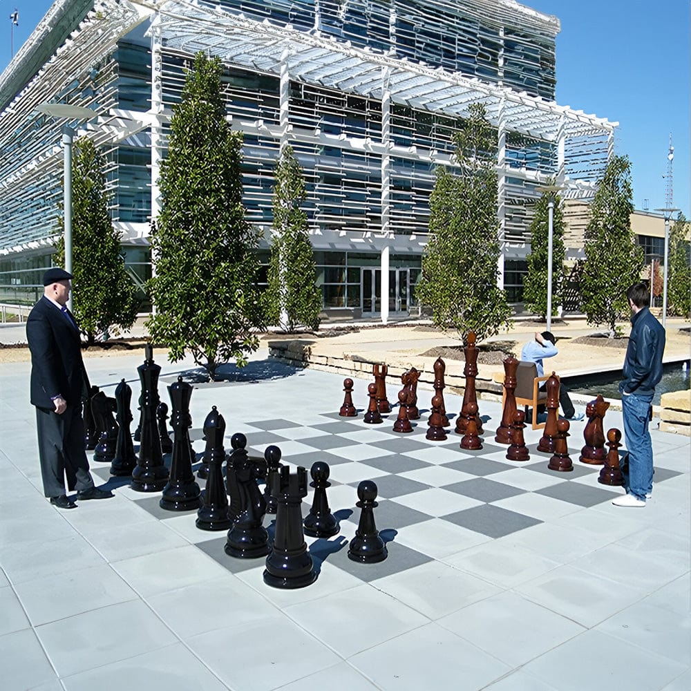 Mega Chess Giant Chess Sets MegaChess 48-Inch Teak Giant Chess Set