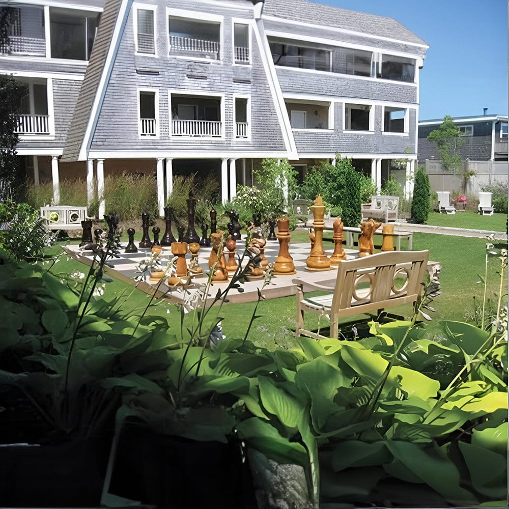 Mega Chess Giant Chess Sets MegaChess 48-Inch Teak Giant Chess Set