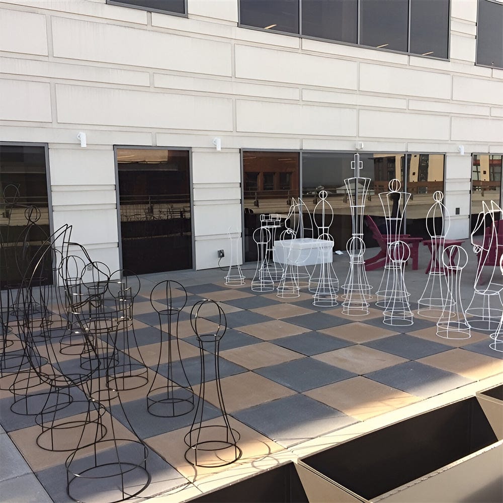 Mega Chess Giant Chess Sets MegaChess 72 Inch Topiary Wire Frame Giant Chess Set