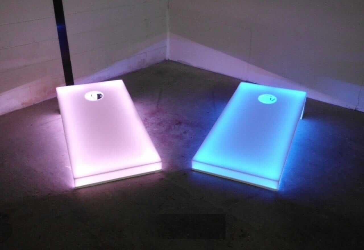 Mega Chess LED Regulation Cornhole Boards
