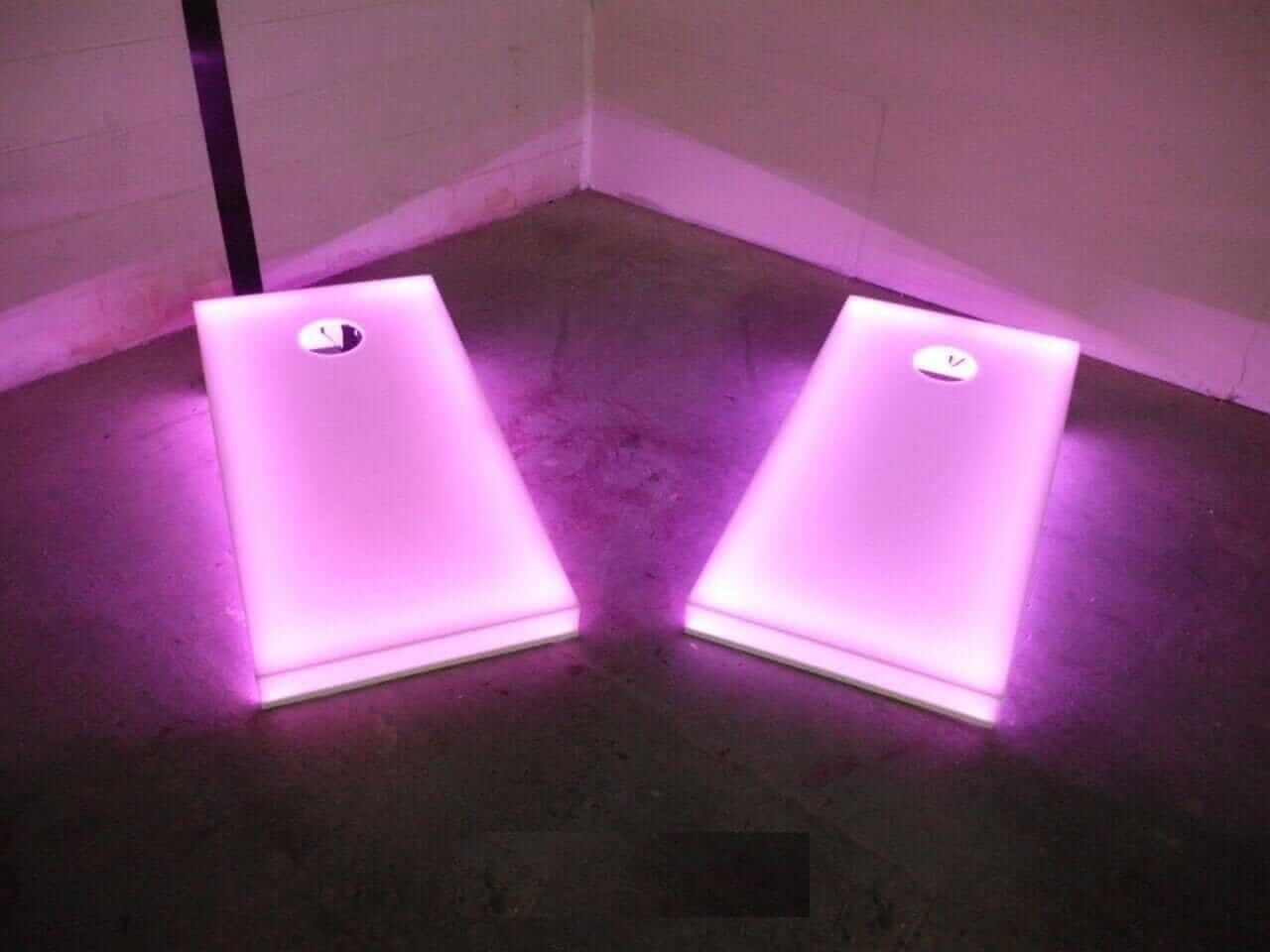 Mega Chess LED Regulation Cornhole Boards