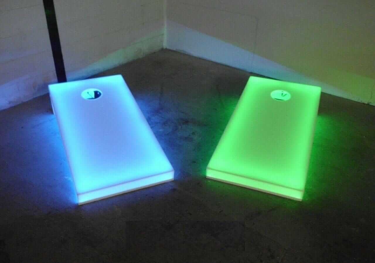 Mega Chess LED Regulation Cornhole Boards