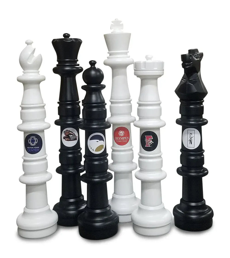 MegaChess 49" Plastic Chess Set Custom Personalization Kit