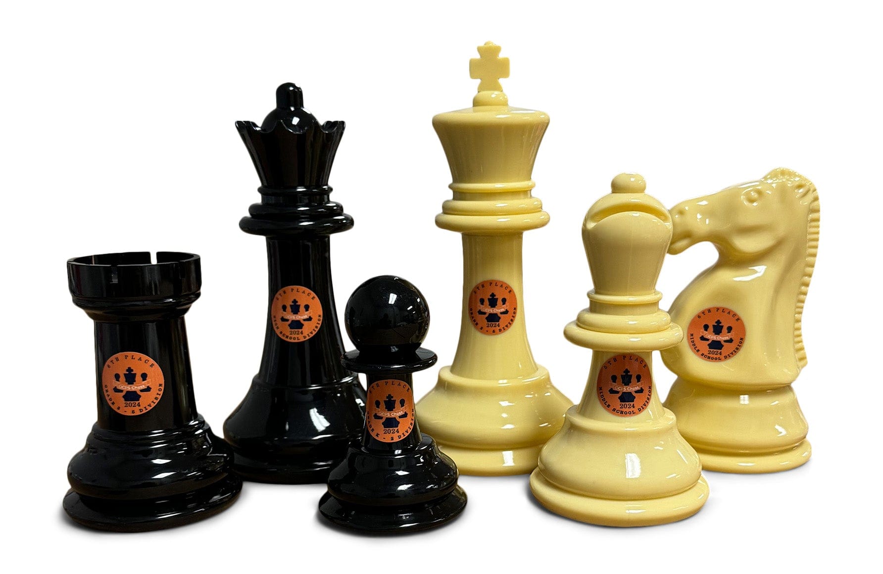 MegaChess 8" Plastic Chess Set Custom Personalization Kit