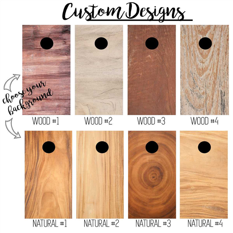 MegaChess Custom Premium Monogrammed Cornhole Set | LawnGames