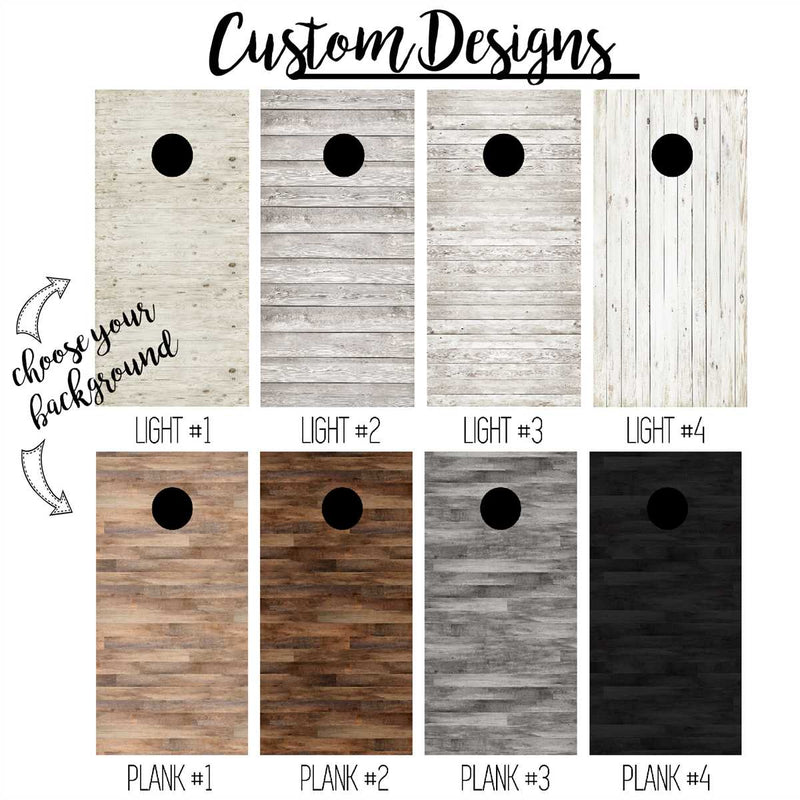 MegaChess Custom Premium Monogrammed Cornhole Set | LawnGames