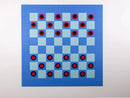 MegaChess Deluxe / Checkers Only / Caymen-BabyBlue Giant Checkers Felt Wall Game